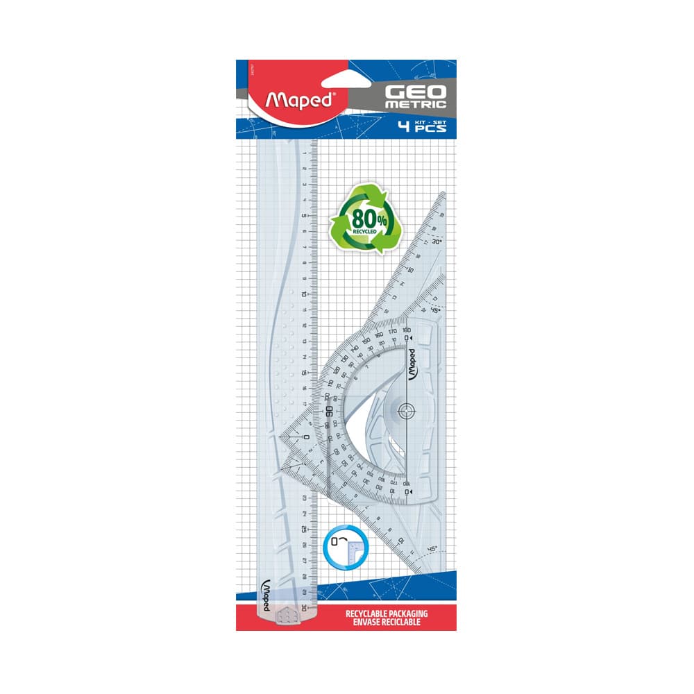 Conjunto Geometria Maped 4 Peças