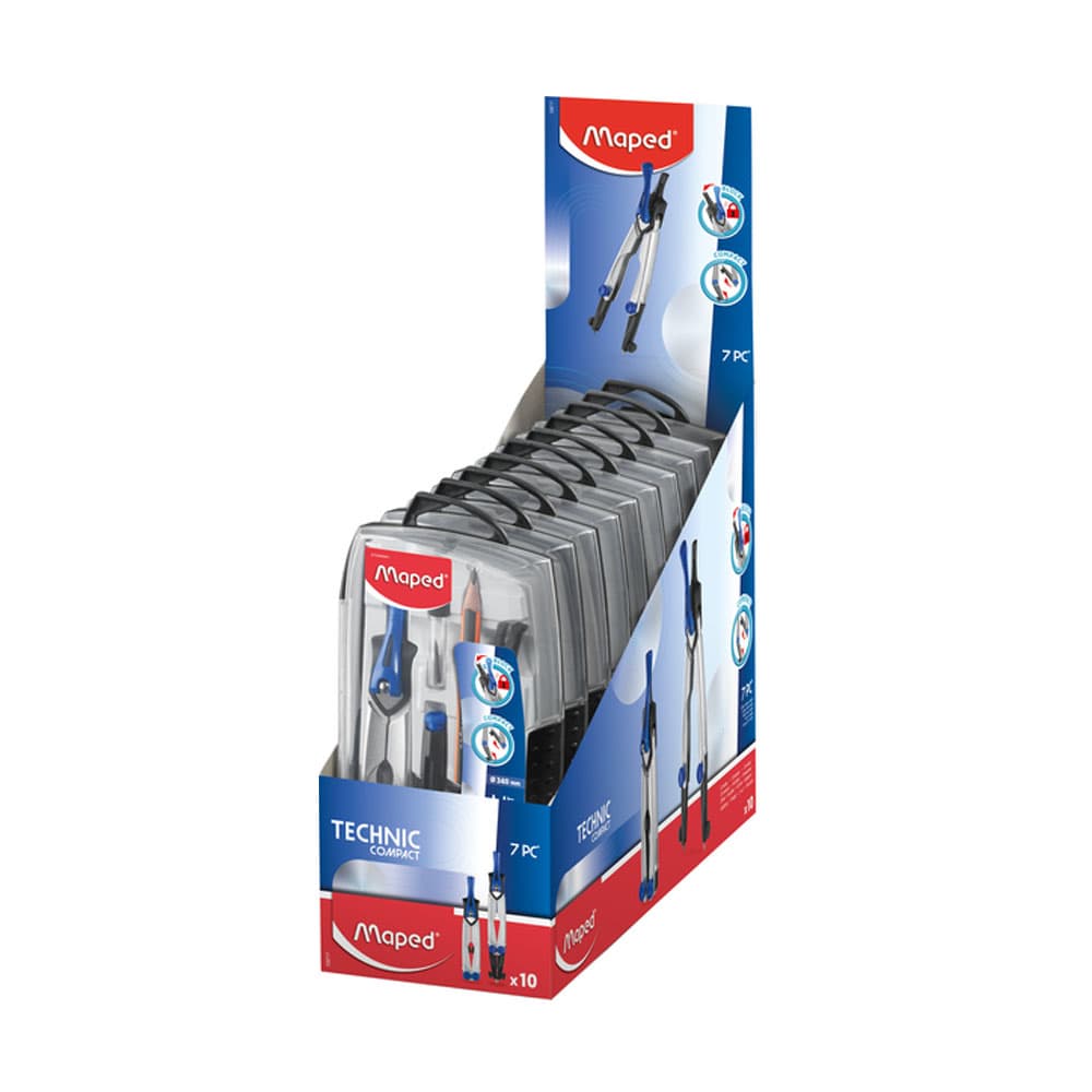 Compasso Maped Technic Compact 7 Peças 1un