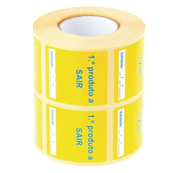 Etiquetas Pré-impressas 1º Produto 40x45mm 2x500=1000un