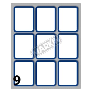 Etiquetas 046x037mm 10Fls Rebordo Linhas Markin 90un