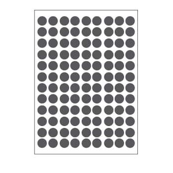 Etiquetas Redondas 08mm Cinza Herma1838 540un