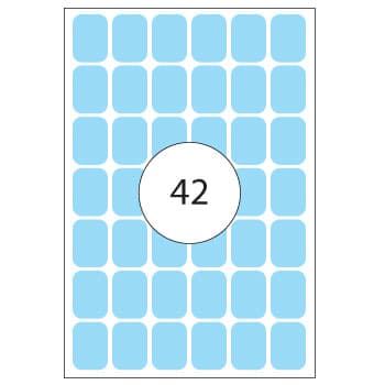 Etiquetas 016x022mm 2383 Azul Claro Herma 1344un