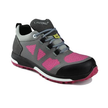 Sapatos Segurança Tam 35 Baixo S3 HRO SRC Leia Cinza/Rosa