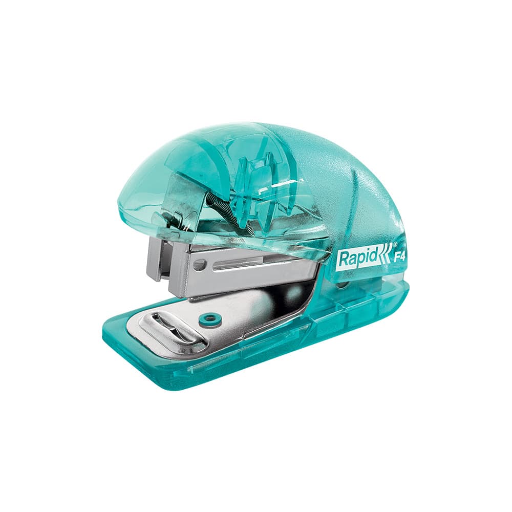 Agrafador 24/6 10 Folhas Rapid F4 Translúcido Azul