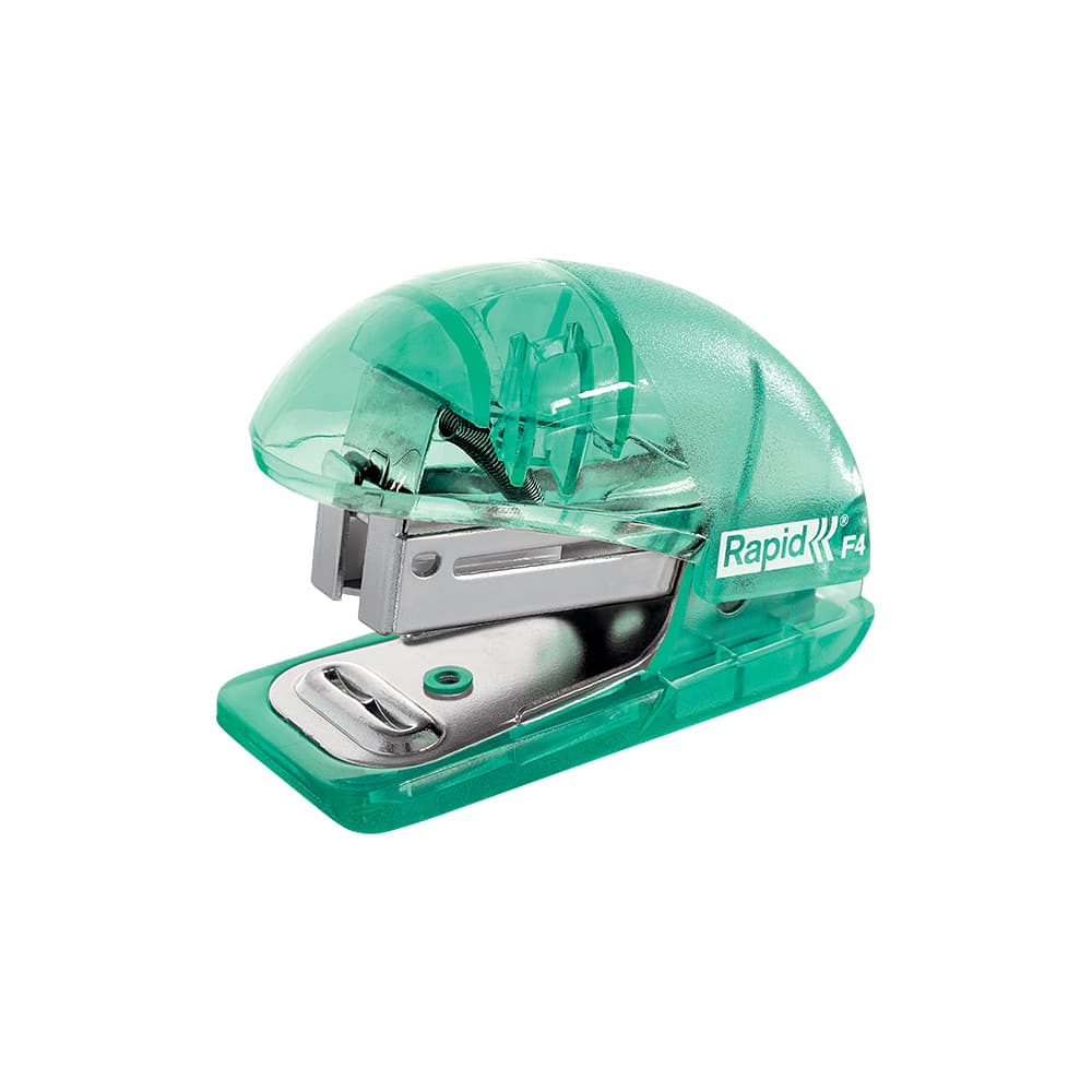 Agrafador 24/6 10 Folhas Rapid F4 Translúcido Verde