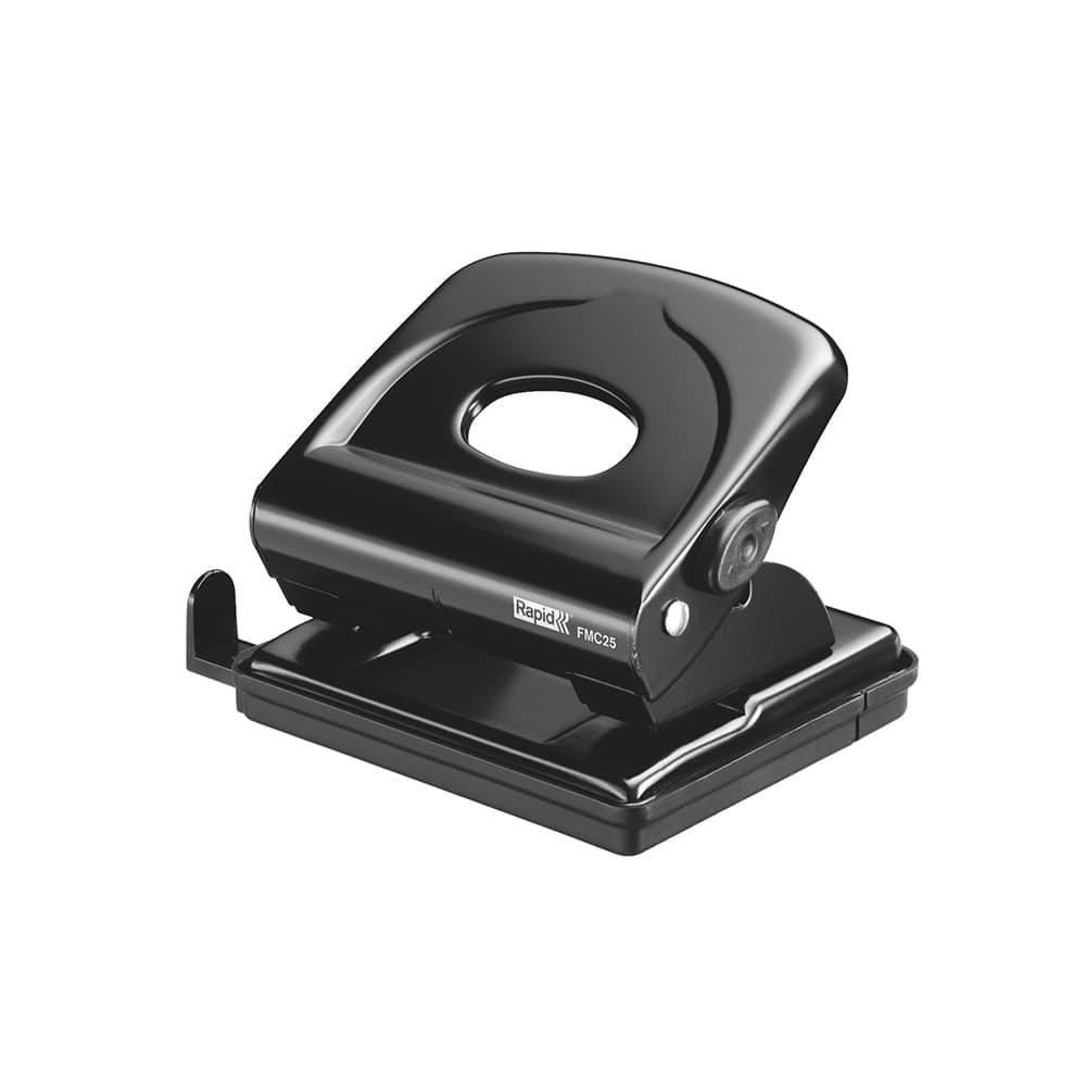 Furador 25 Folhas Rapid FMC25 Fashion Preto Metalizado