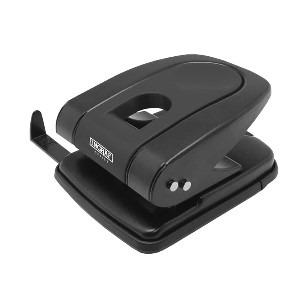 Furador 35 Folhas com guia Preto