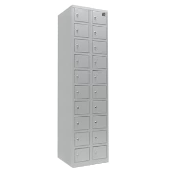 Cacifos Metálicos 20 Cacifos 408x420x1650mm Cinza