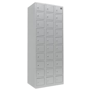 Cacifos Metálicos 30 Cacifos 600x420x1650mm Cinza