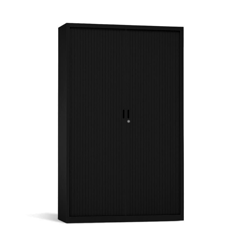 Armario Portas Persiana 4 Prateleiras 1000x420x1950 Preto