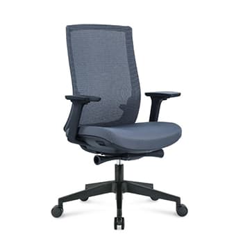 Cadeira Operativa Giratória com Braços Moss Preto