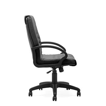 Cadeira Operativa Giratória Média Semi-Pele Vertigo Preto