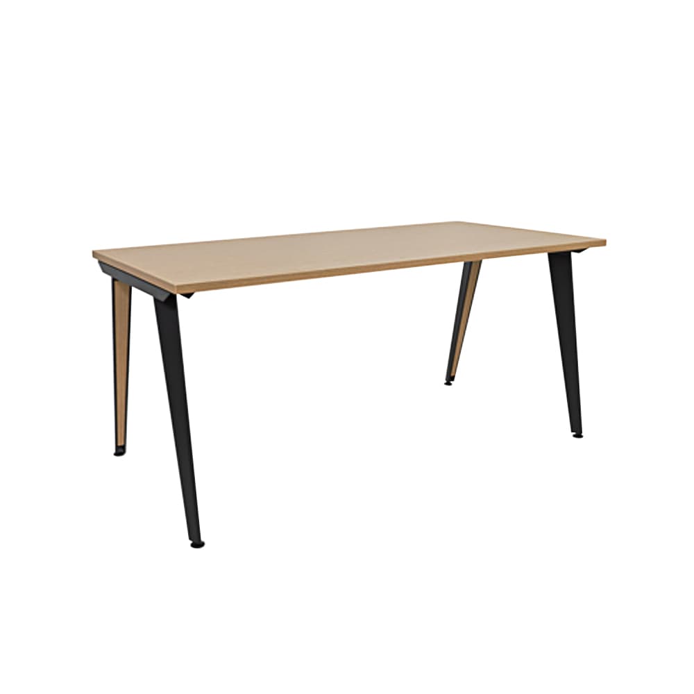 Secretaria LinhaART 1200x800x740 Estrutura Preto/Tampo Faia