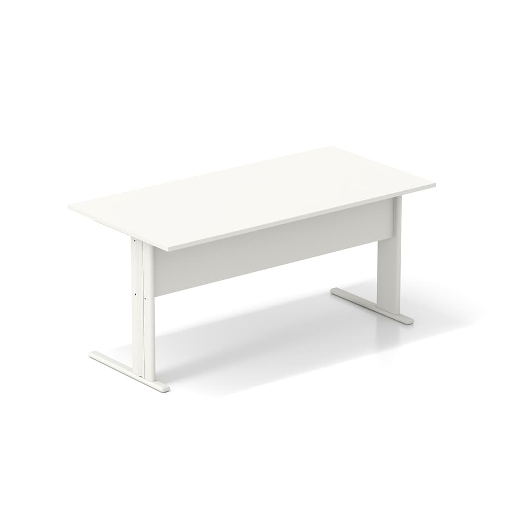 Secretária com Avental Medusa 1600x800x750 Branco