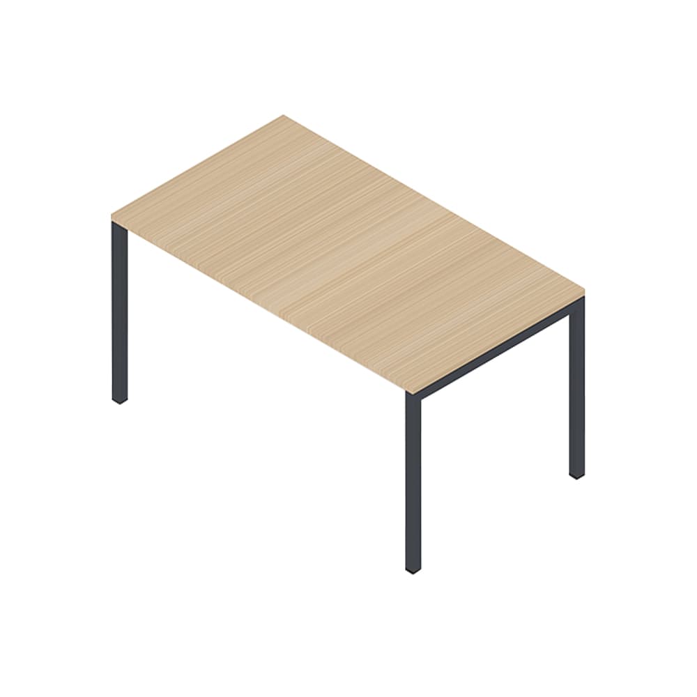 Secretária Metal Minima 1200x600x750 Cinza/Carvalho