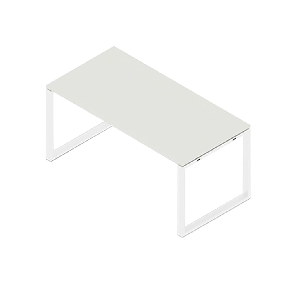 Secretária Metal Plano O 1600x600x750 Branco