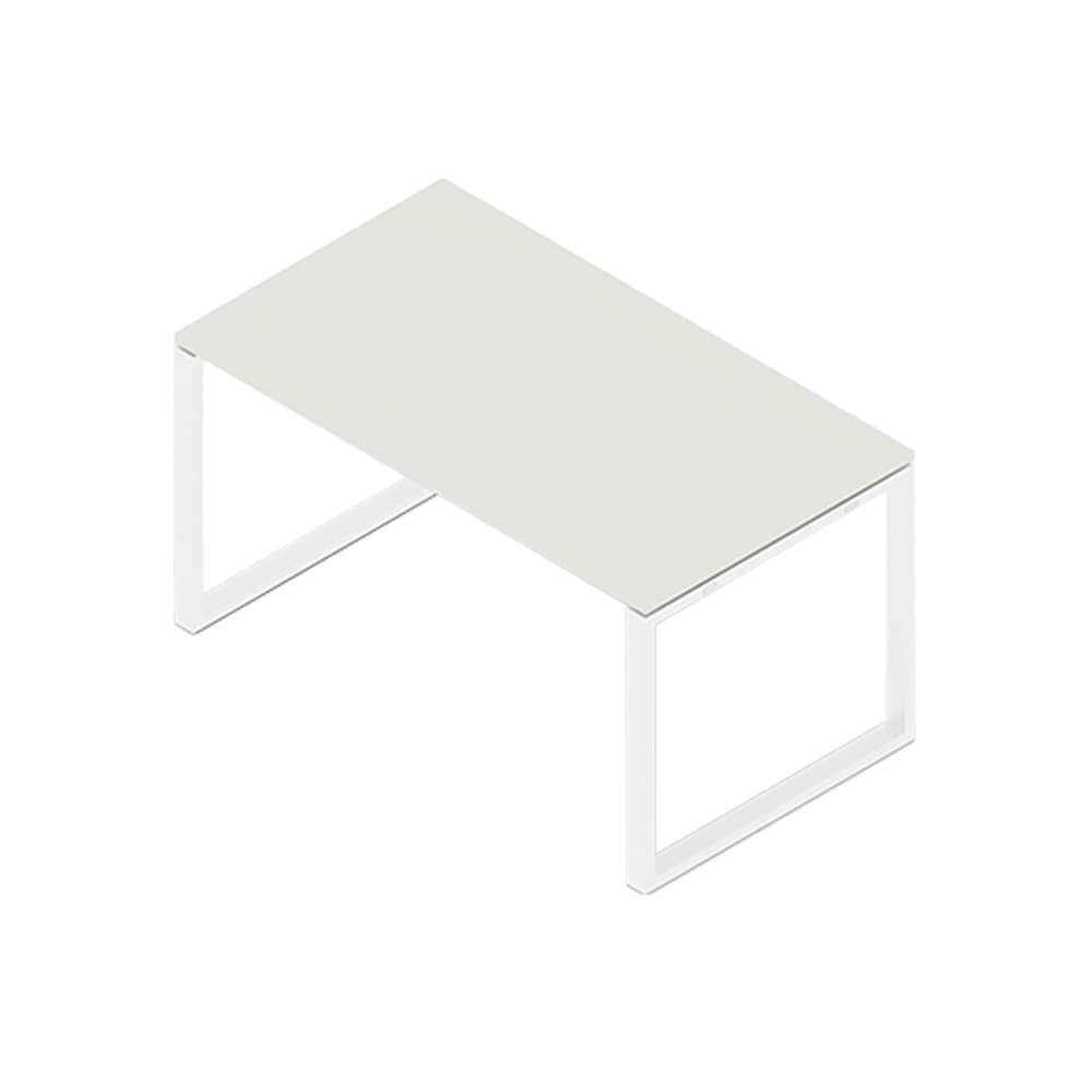 Secretária Metal Plano O 1400x800x750 Branco