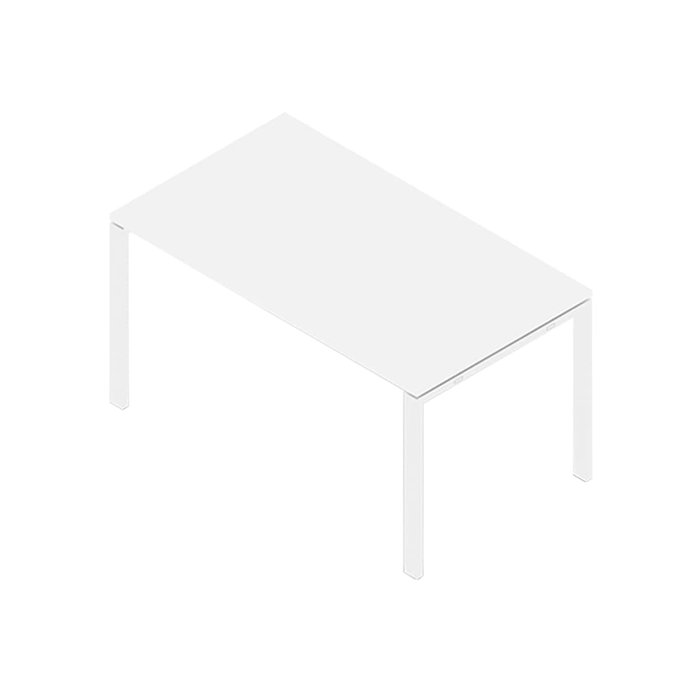 Secretária Metal Plano N 1400x600x750 Branco