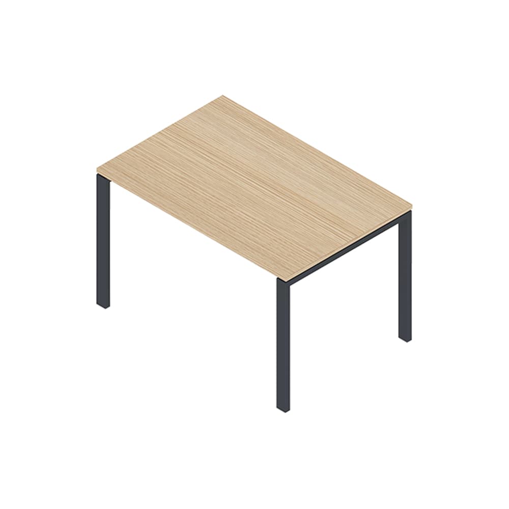 Secretária Metal Plano N 1200x800x750 Cinza/Carvalho