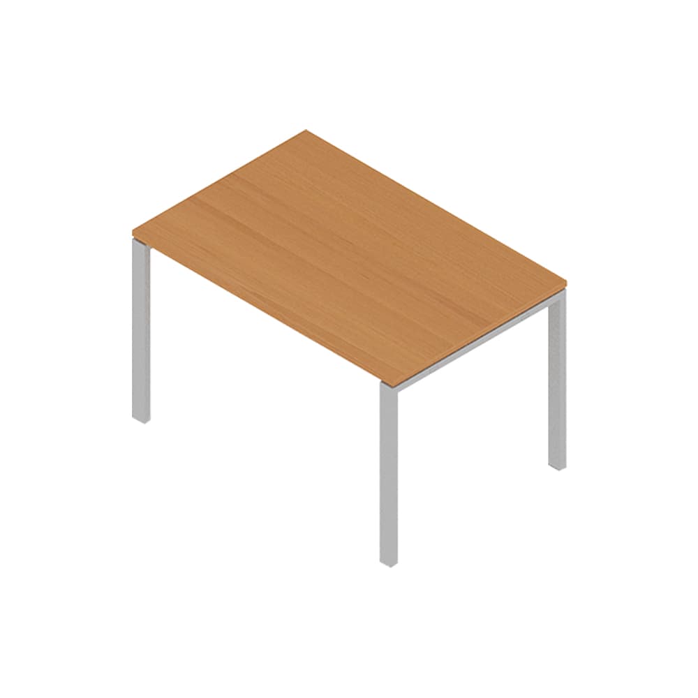 Secretária Metal Plano N 1200x800x750 Cinza/Faia