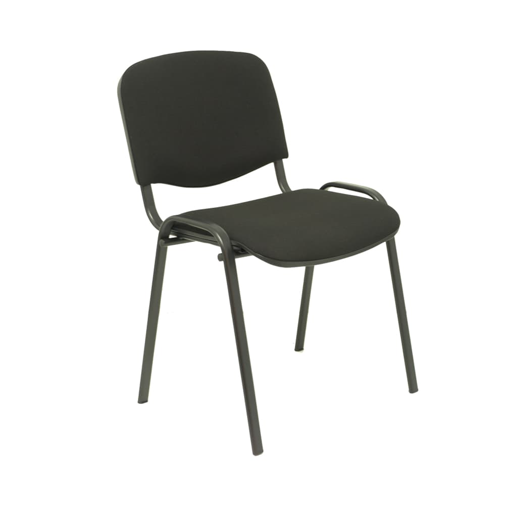 Cadeira de Visitante Iso Tecido Cor Preta
