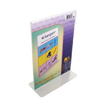 Expositor Porta Folhetos Acrilico 2 Faces A5 em T