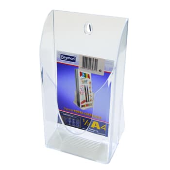 Expositor Porta Folhetos Acrilico 10x21.2cm 1 gaveta