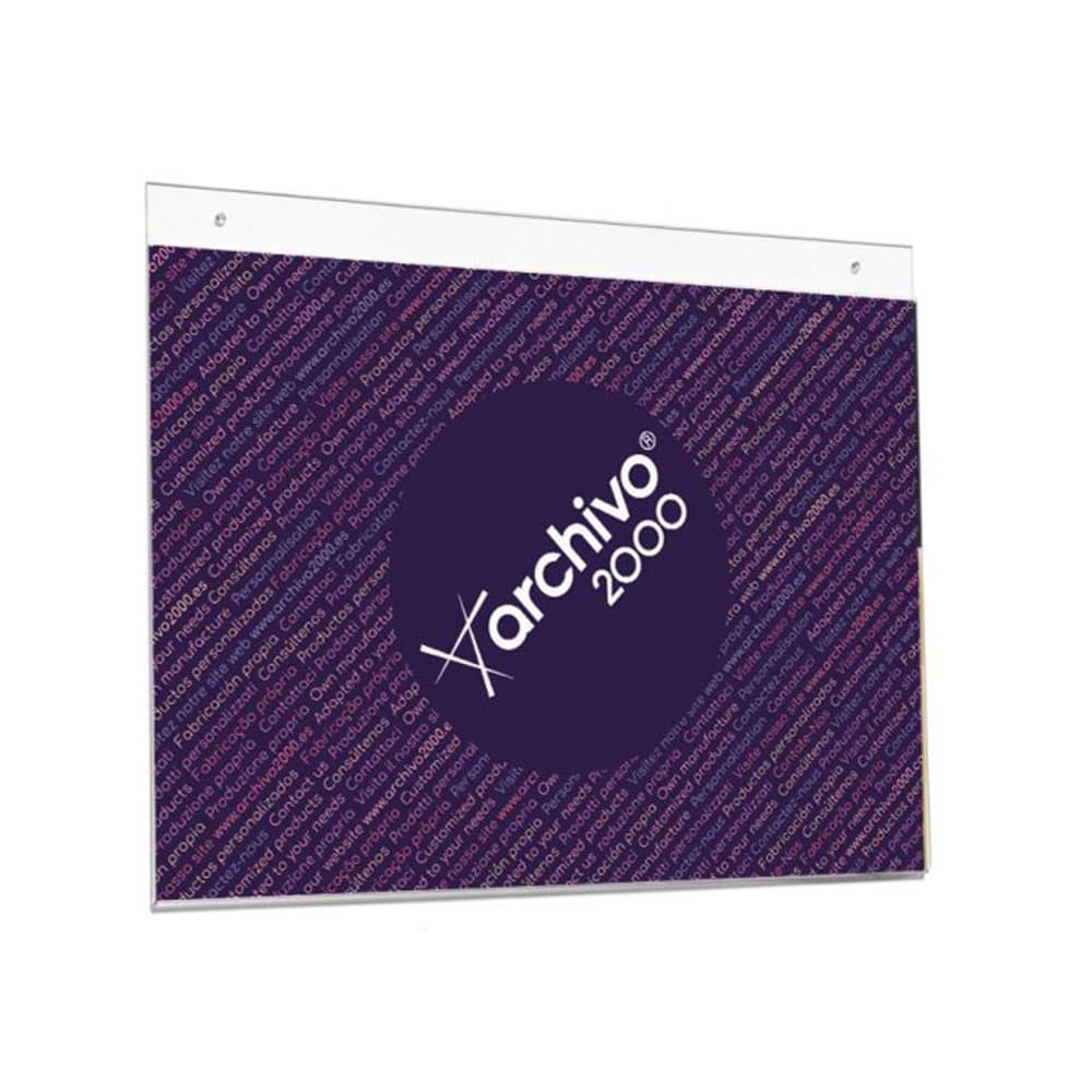 Expositor Parede A4 Horizontal com Perfuração