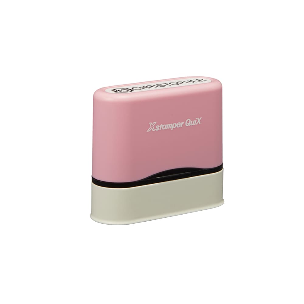 Carimbo Objetos Personalizável Name Stamp Pack Rosa