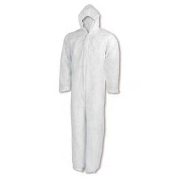 Fato Proteção Capuz Descartável Branco 1un