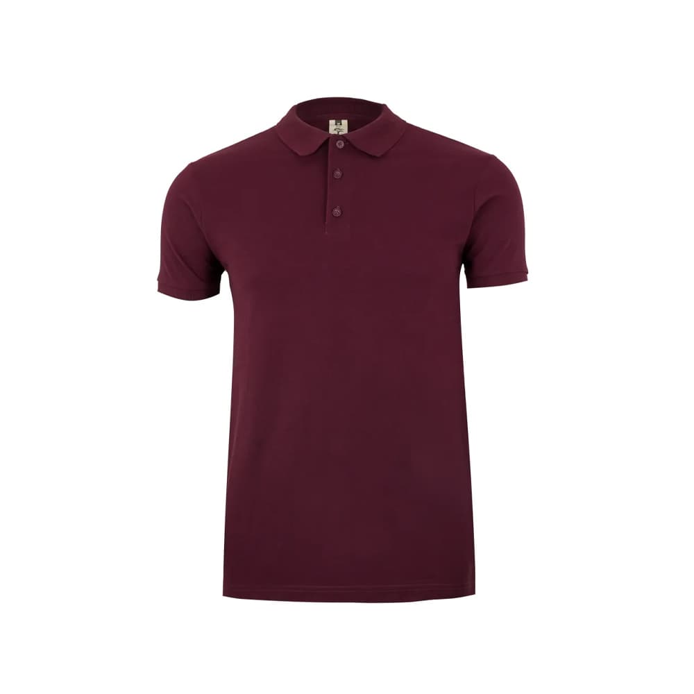 Polo Manga Curta Algodão 210g Bordeaux Tamanho L