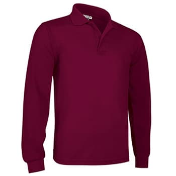 Polo Manga Comprida Algodão 210g Bordeaux Tamanho XL