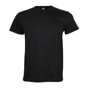 T-Shirt Adulto Algodão 190g Preto Tamanho S