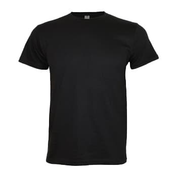 T-Shirt Adulto Algodão 155g Preto Tamanho L
