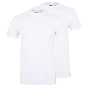 T-Shirt Adulto Algodão 155g Branco Tamanho S Pack 2un