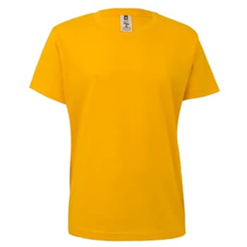 T-Shirt Criança Algodão 155g Amarelo Tamanho 1/2