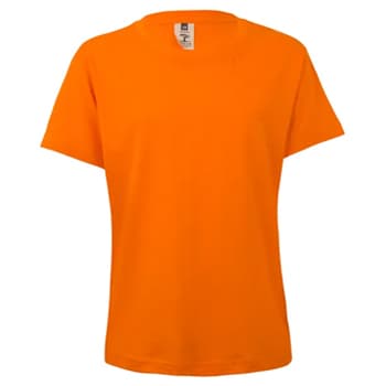T-Shirt Criança Algodão 155g Laranja Tamanho 5/6