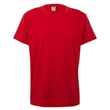 T-Shirt Criança Algodão 155g Vermelho Tamanho 5/6