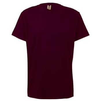 T-Shirt Criança Algodão 155g Bordeaux Tamanho 7/8