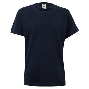 T-Shirt Criança Algodão 155g Azul Navy Tamanho 7/8