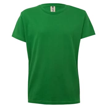 T-Shirt Criança Algodão 155g Verde Kelly Tamanho 9/11