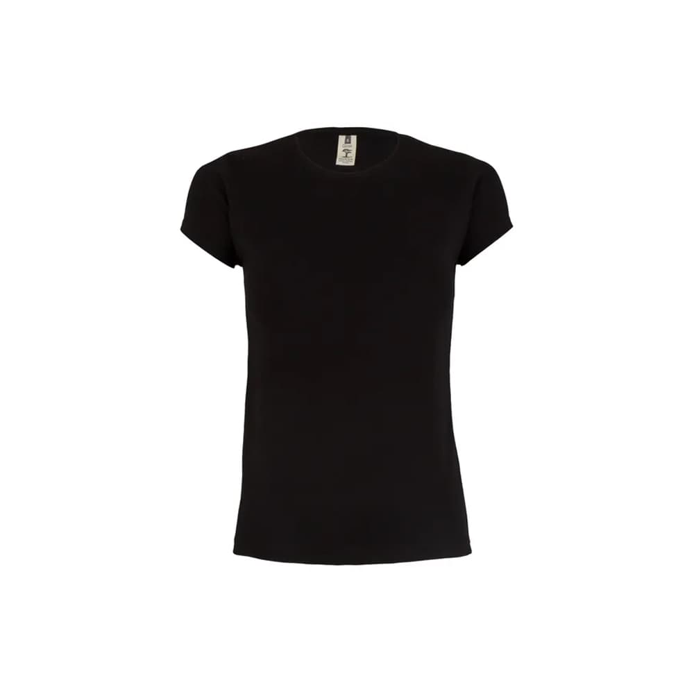 T-Shirt Mulher Algodão 155g Preto Tamanho XL