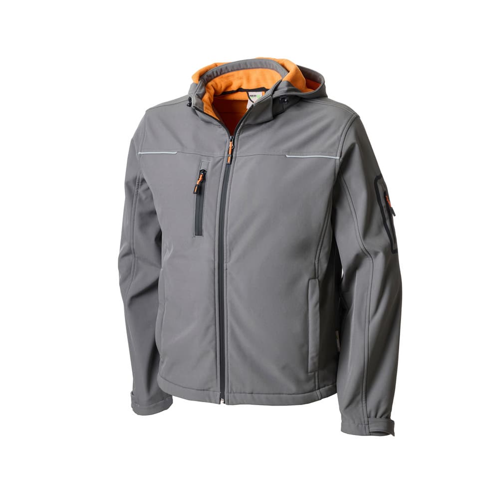 Casaco Soft Shell Impermeável Capuz M NERI NEW LUCERNA Cinza