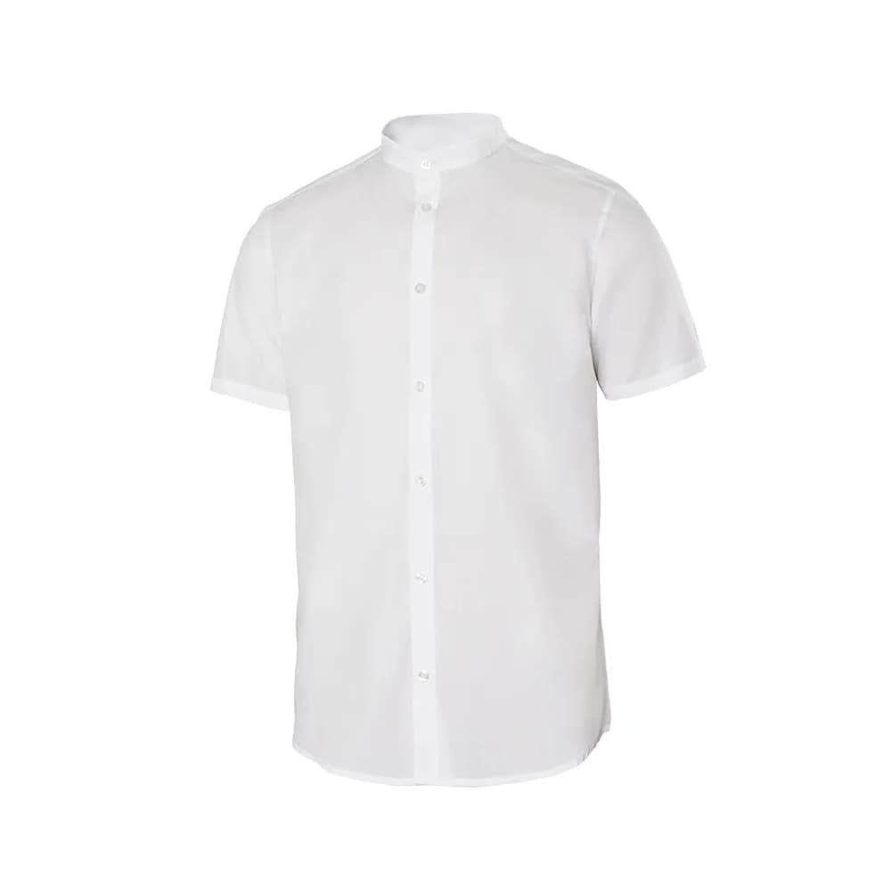 Camisa Manga Curta Stretch Homem Tamanho L Branco