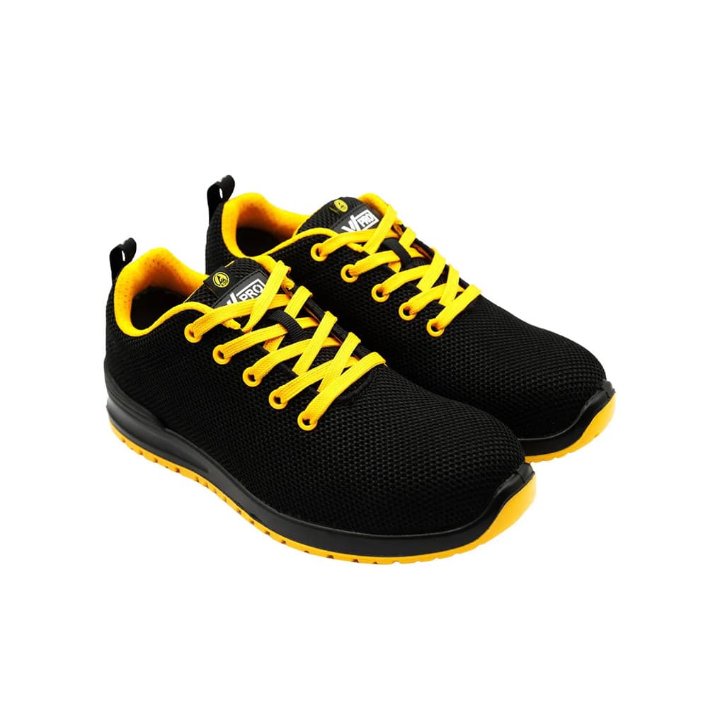 Sapatos Segurança Tamanho 39 Baixo S1P ESD SRC Preto/Amarelo