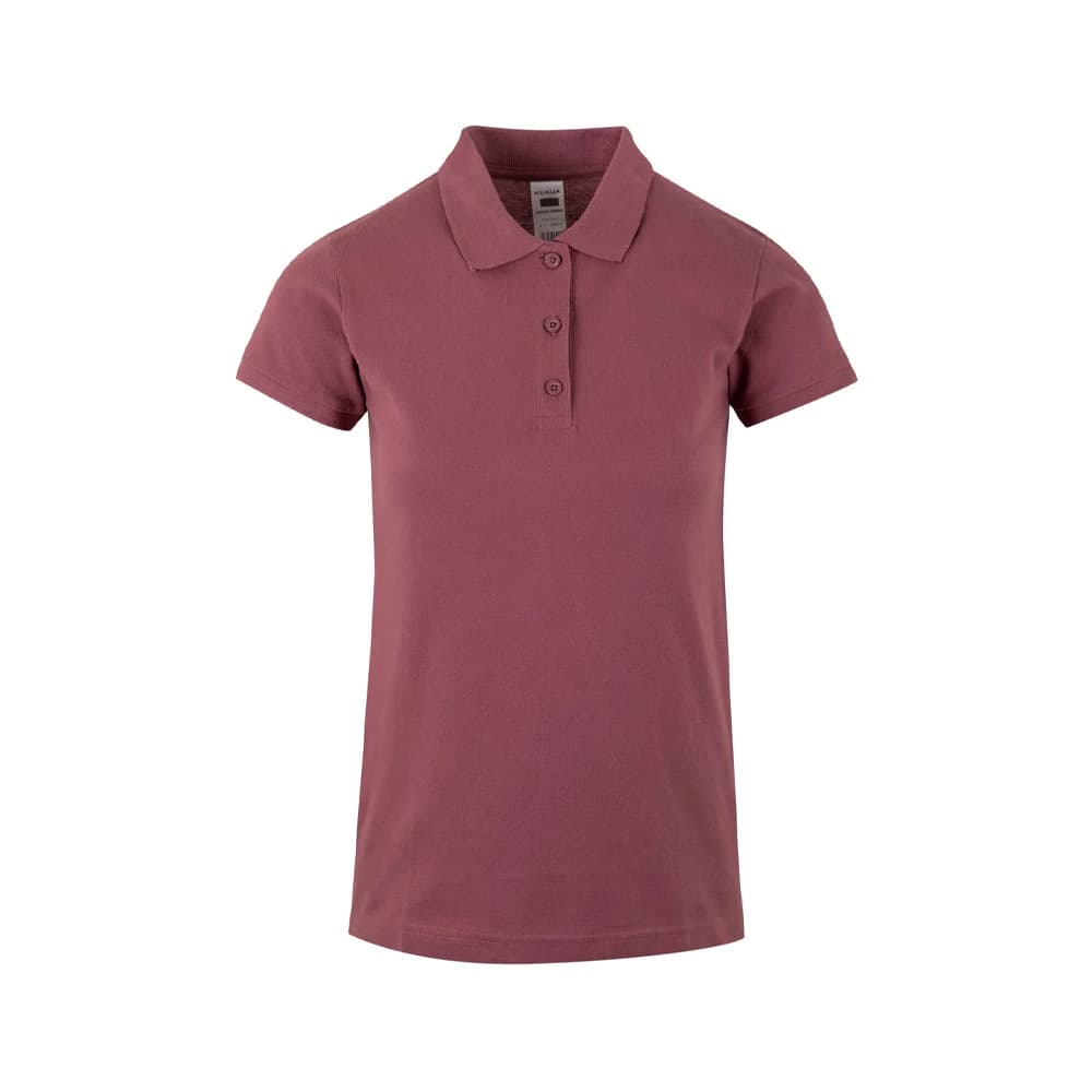 Polo Mulher Manga Curta Algodão 210g Uva Tamanho M