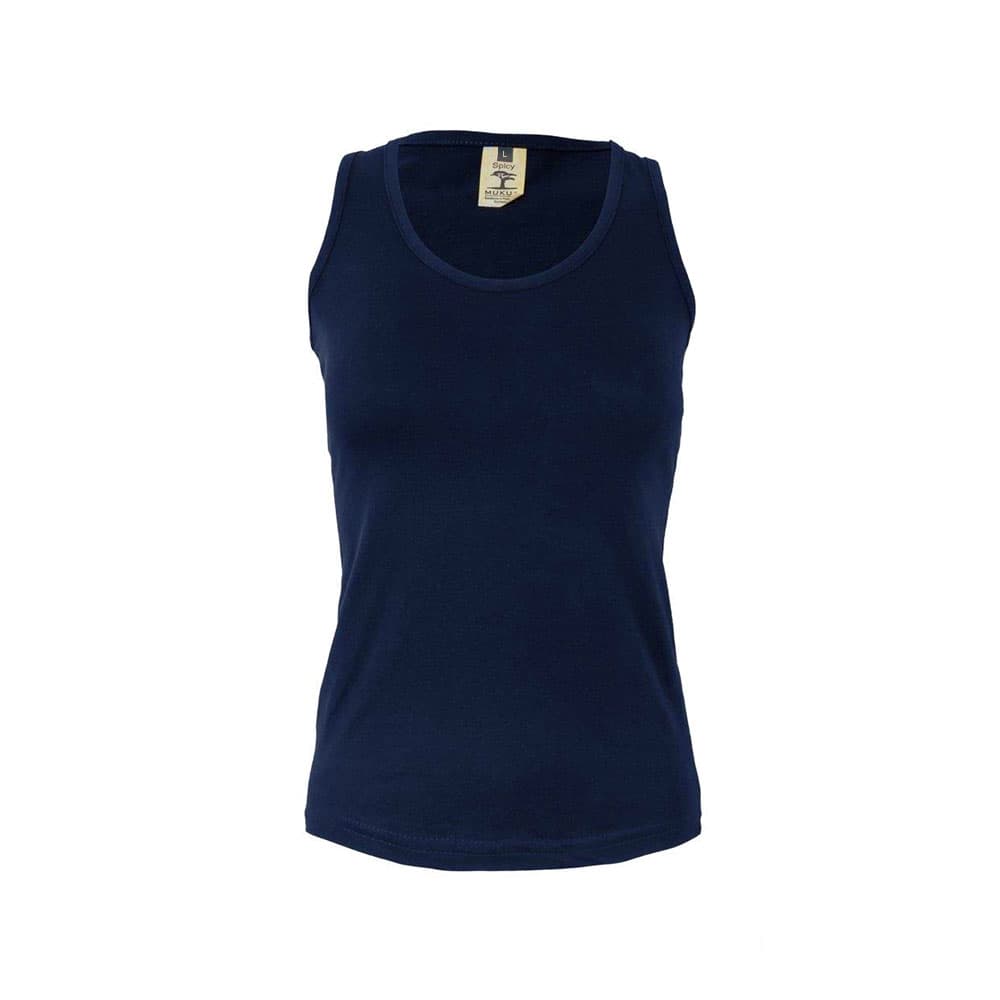 Top Alças Mulher 100% Algodão RingSpun 155g Navy Tam.L