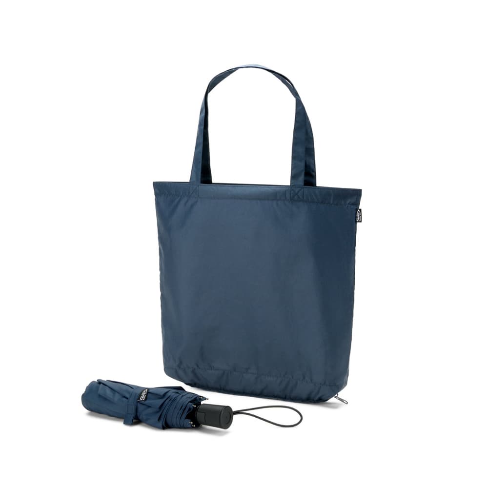 Guarda-Chuva Com Saco de Compras Azul