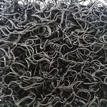 Tapete Malha PVC s/Fundo 14mm Preto Metro Linear