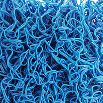 Tapete Malha PVC s/Fundo 14mm Azul Metro Linear